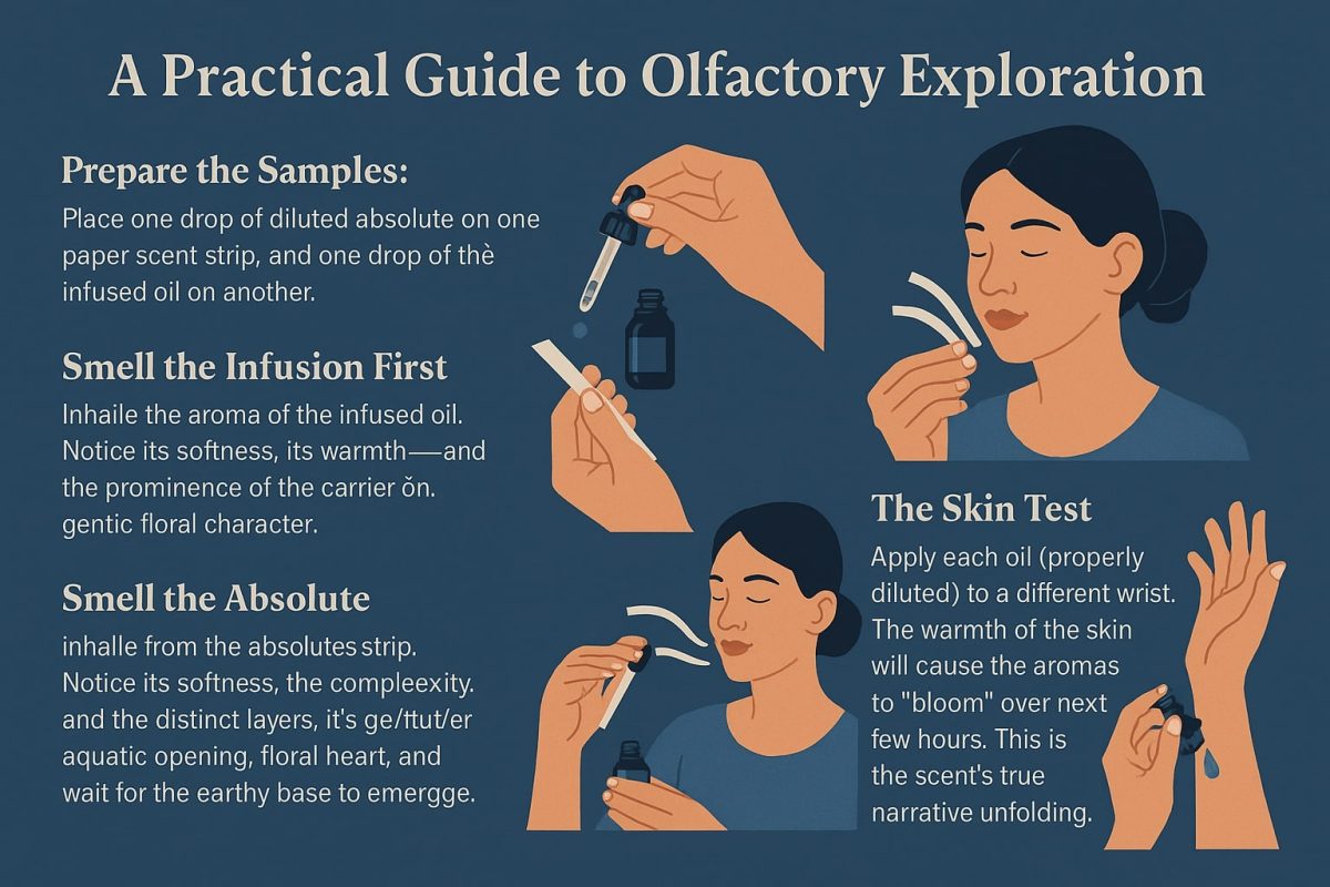 a practical guide to olfactory exploration of blue lotus oil