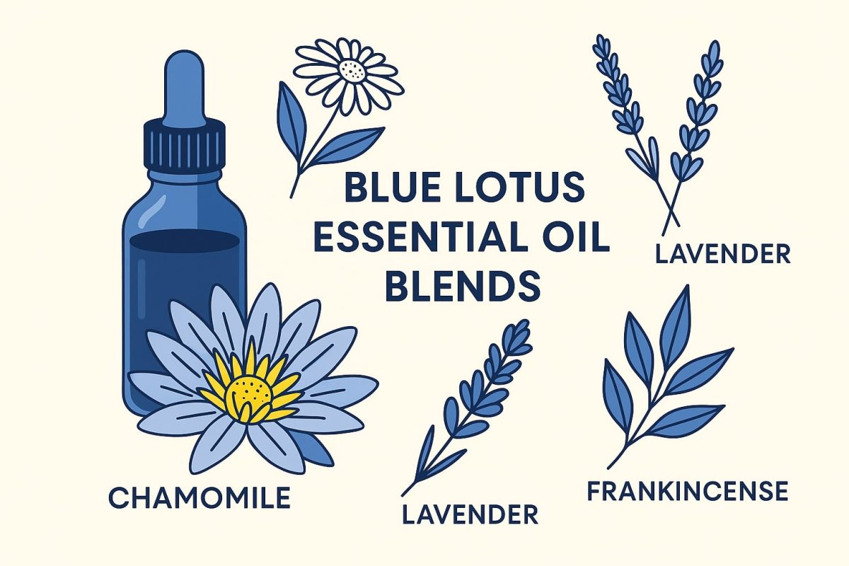 blue lotus essential oil blends