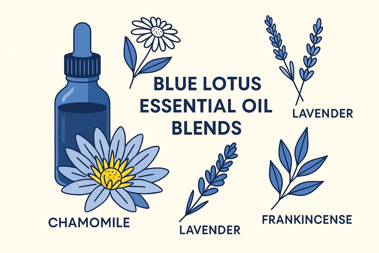 blue lotus essential oil blends