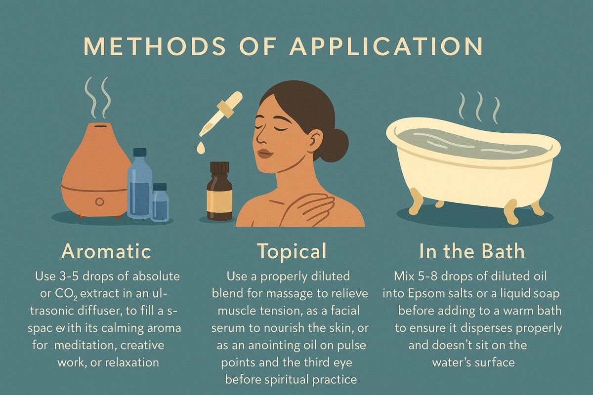 blue lotus essential oil methods of application