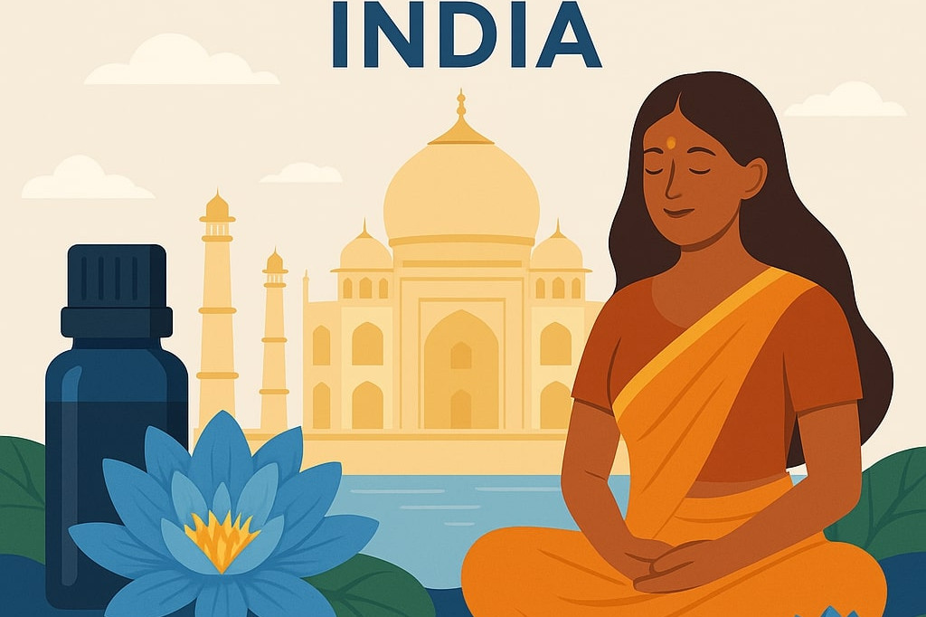 huile de lotus bleu inde