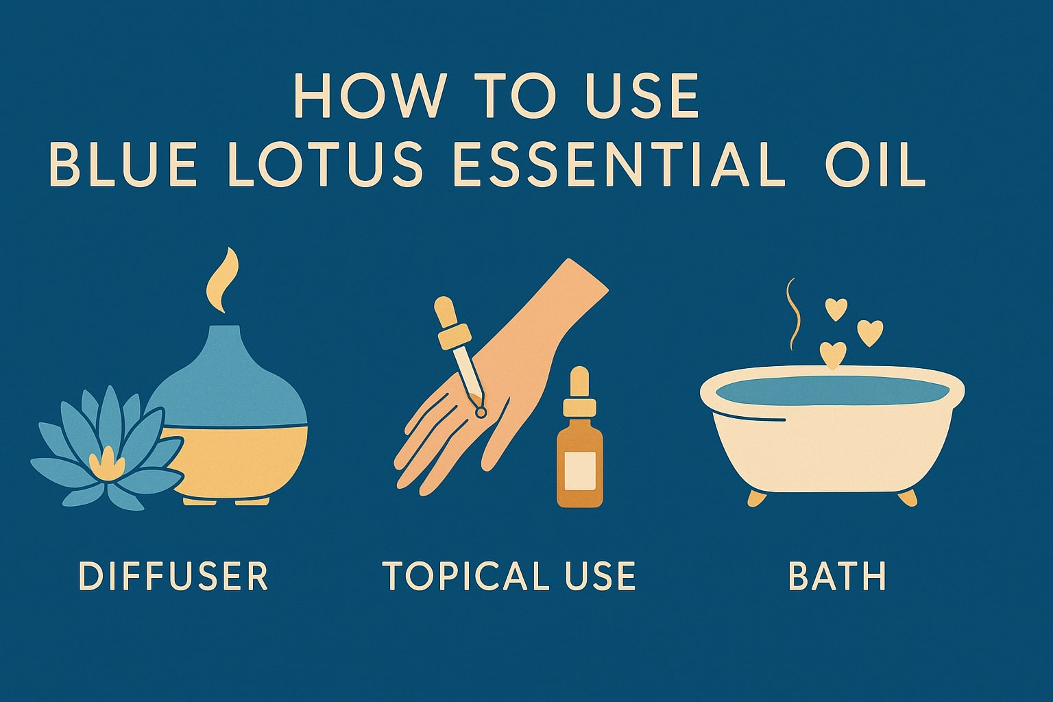 how to use blue lotus essential oil