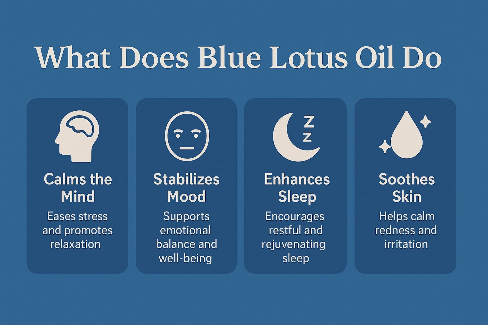 what does blue lotus oil do