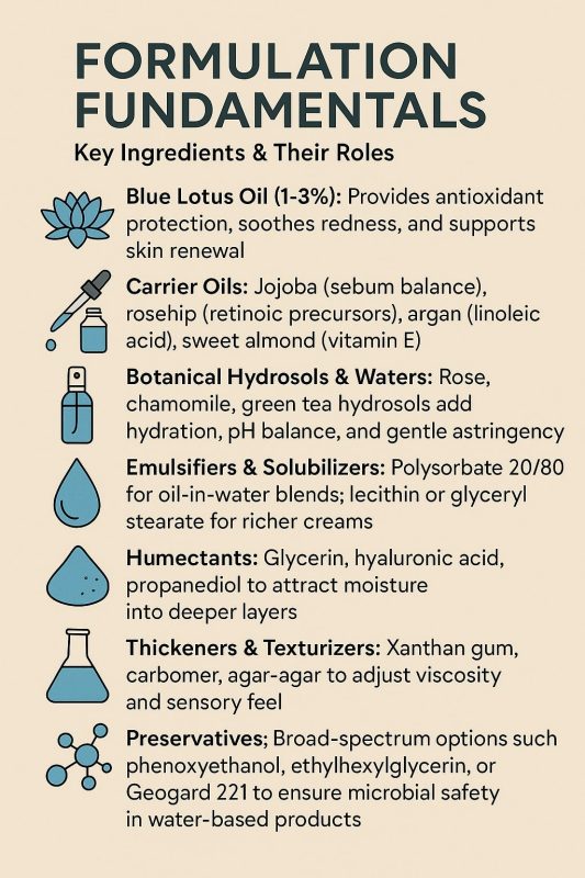 Blue Lotus Oil DIY Skincare Formulations Key Ingredients & Their Roles Blue Lotus Oil DIY Skincare Formulations Key Ingredients & Their Roles