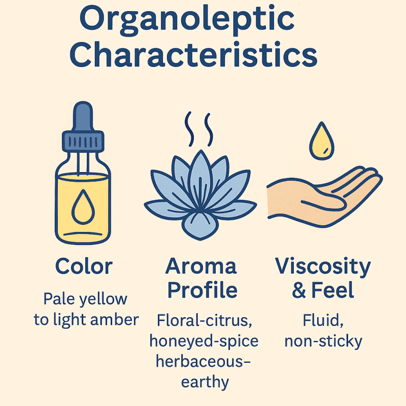 Blue Lotus Oil Organoleptic Characteristics Blue Lotus Oil Organoleptic Characteristics