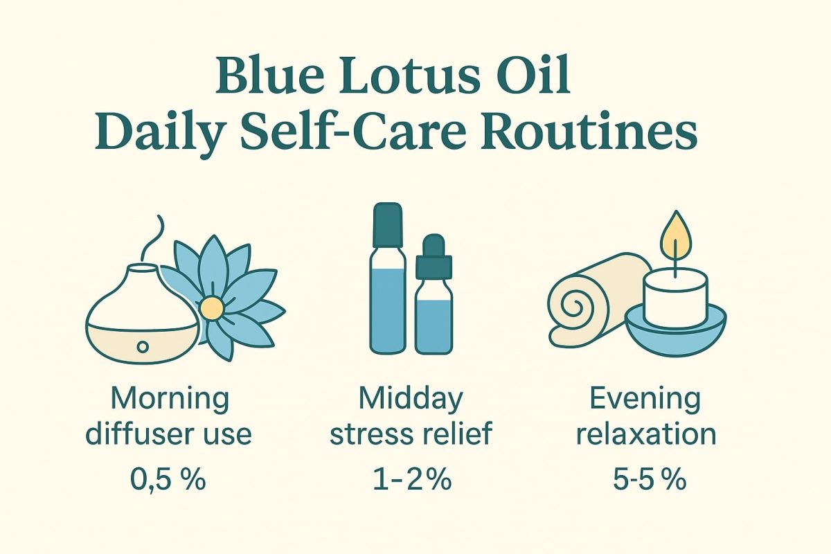 blue lotus oil daily self care routines