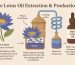 blue lotus oil extraction production