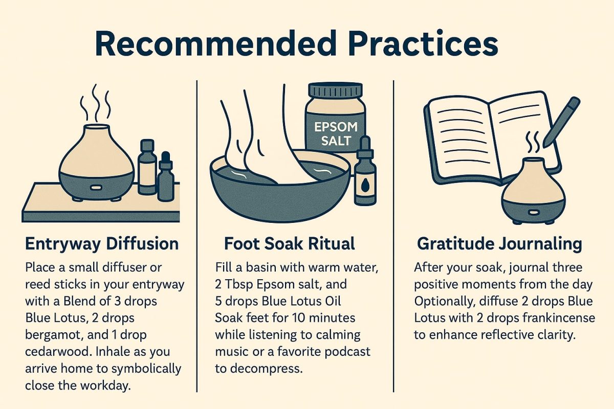 blue lotus oil pre evening transition recommended practices blue lotus oil pre evening transition recommended practices