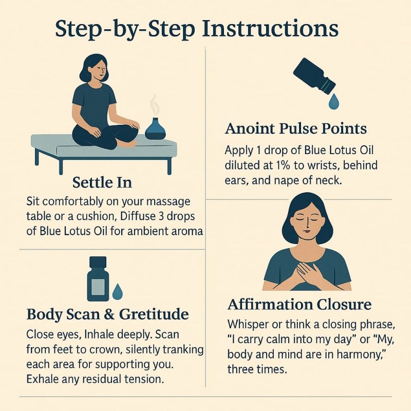 blue lotus oil spa quality home treatments step by step instructions blue lotus oil spa quality home treatments step by step instructions