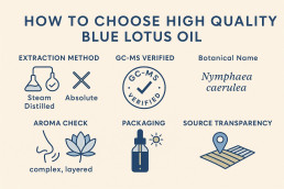 how to choose high quality blue lotus oil