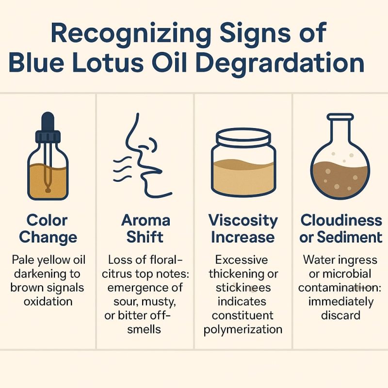 recognizing signs of blue lotus oil degradation recognizing signs of blue lotus oil degradation